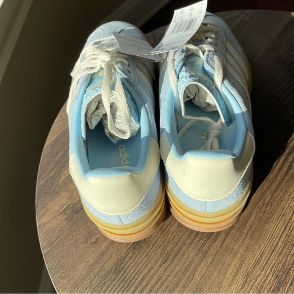 Womens Adidas Gazelle Bold Originals - Sky Blue Size 7 - Picture 7 of 9